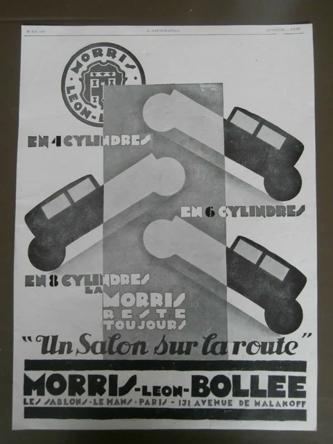1929 Paper & Morris-Leon-Bollee Advertising & Illustration