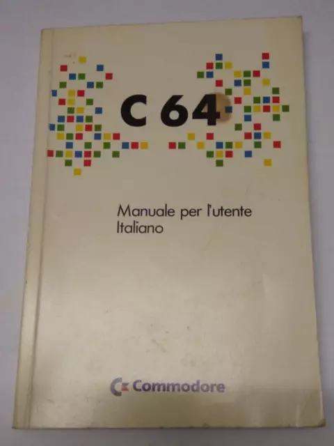 C 64  MANUALE PER L'UTENTE - COMMODORE - PN320-974-03 -1982- VINTAGE-in ITALIANO