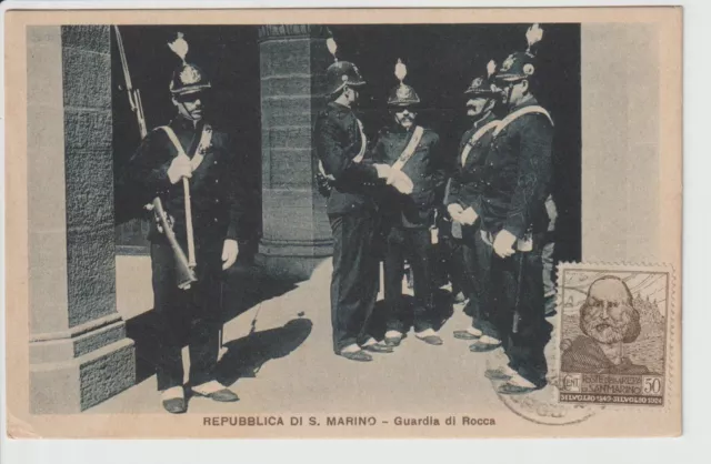 Antica Cartolina Della Repubblica Di San Marino - Guardia Di Rocca - Garibaldi