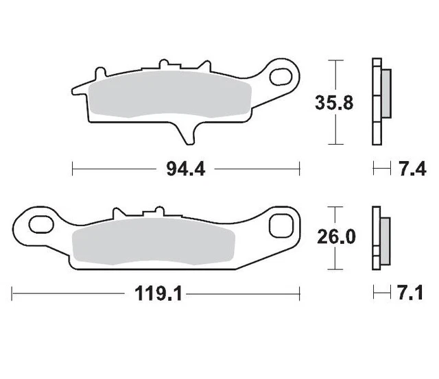 Pastillas De Freno Traseras BRAKING 742CM56 Sinterizadas Para Kawasaki Z750 2007-2008 - Alta Calidad