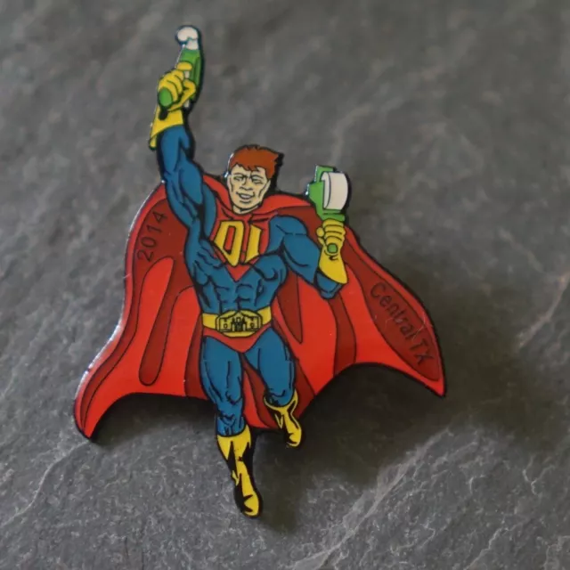 Destination Imagination Pin - Superman Parady Price Tag Gun DIspenser
