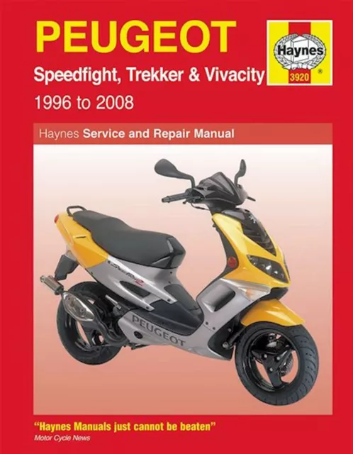 Peugeot Speedfight, Trekker, Vivacity Repair Manual 1996-2008