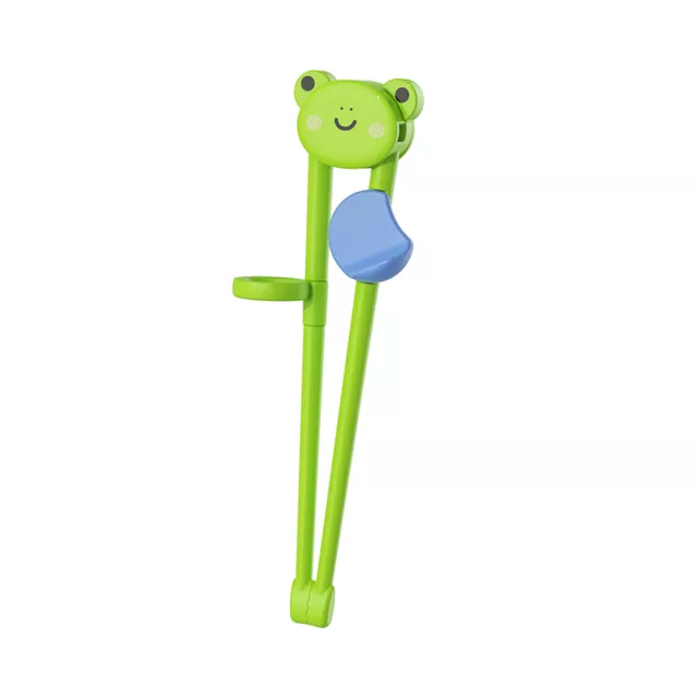 1 Pair Training Chopsticks Widen Head Food Pick Little Frog Shape Toddler