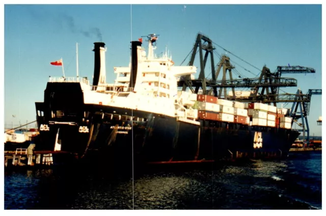 Atlantic Star (1986) ACL Line Container Ship Boat Photo VTG 4x6" IMO 7347029