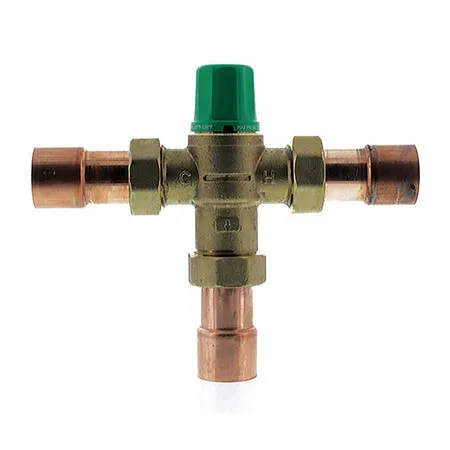 Taco 5004-C3 Mixing Valve, Forged Brass, 1 To 20 Gpm