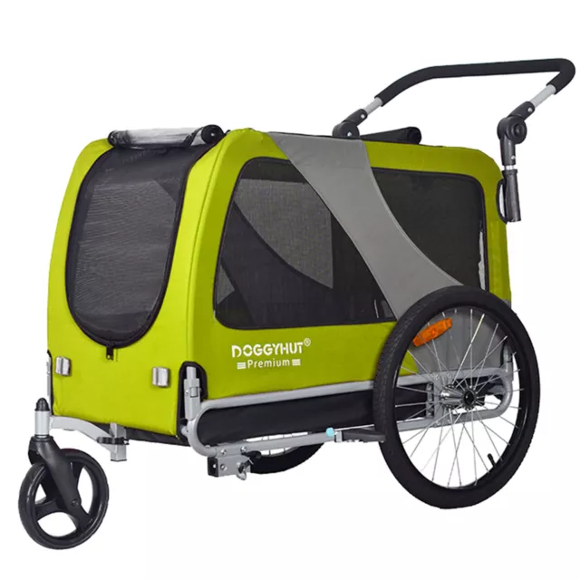 Rimorchio bicicletta Doggyhut® Premium XL e jogger 2 in 1 rimorchio per cani 3