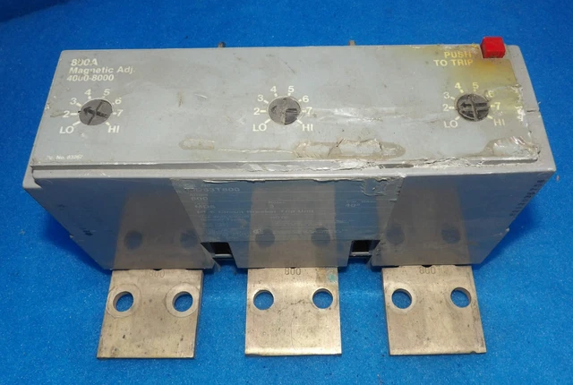 SIEMENS MD63T800 800A 3 Pole Circuit Breaker Trip Unit + 1 Year Warranty