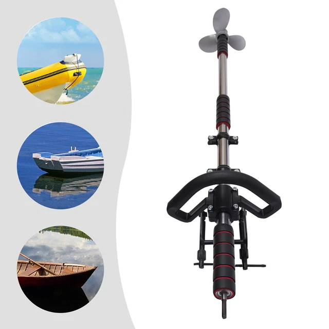 Manual Trolling Motor Propeller Outboard Boat Aft Fin Bracket Electric Drill