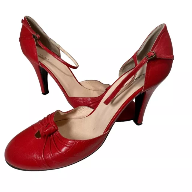 Vintage MARC JACOBS Red Pin-Up Retro 40's Pumps size 8.5 Women