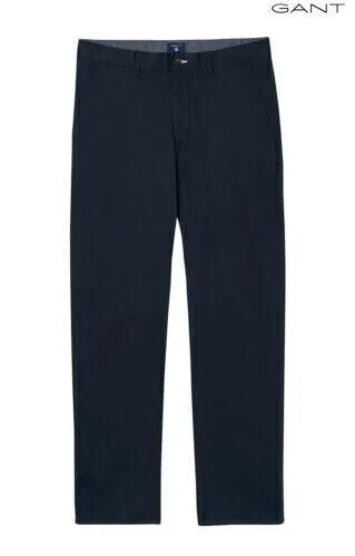 GUT 1740050 pantaloni dritti uomo aderente blu chino (taglia W38/L34)