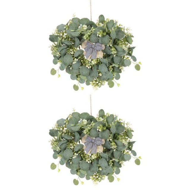 Widely- Exquisite Decorative Simulation Wreath Decor Spring Wreath Home Decor 3