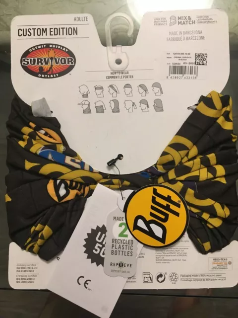 Survivor Season 40 Winners at War Koru Black Merge Tribe Buff BRAND NEW 2