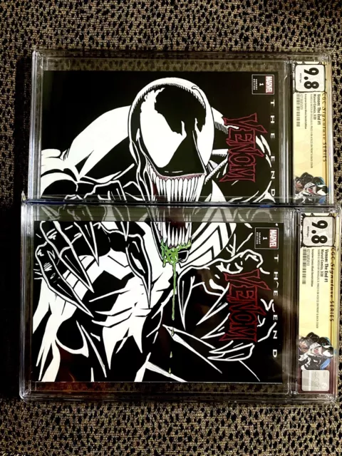 SS CGC 9.8 Venom: The End 1 BLACK SKETCH VENOM LETHAL PROTECTOR HOMAGE DDPII ART