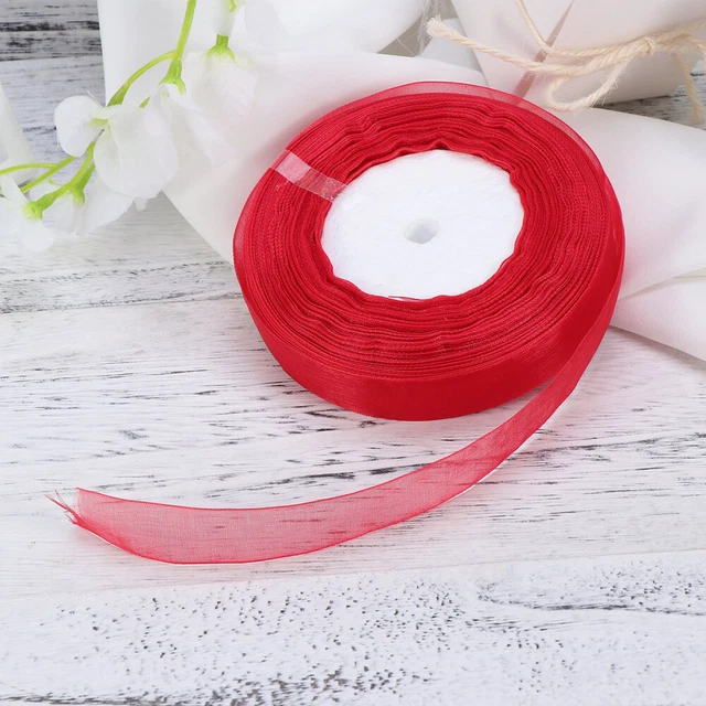 Nastro di raso 2 cm organza chiffon nastro per imballaggio nastro per festività