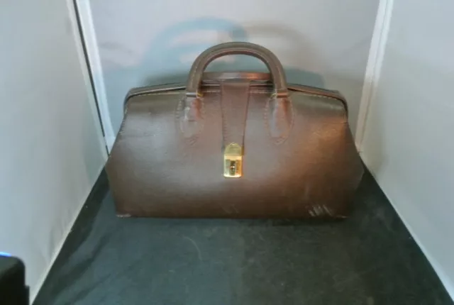 Vintage Schell Leather Medical Bag
