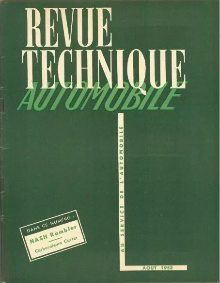 Revue technique automobile  RTA NASH Rambler