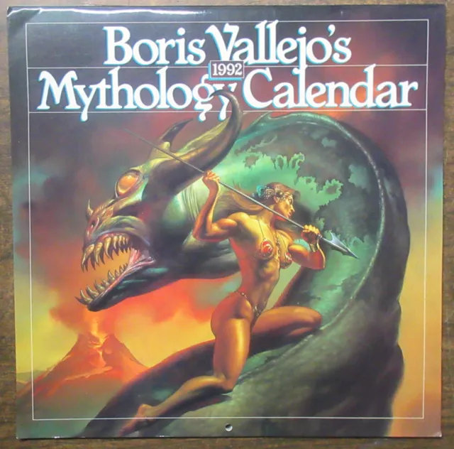 Boris Vallejo's 1992 Mythology Calendar Monsters Rare