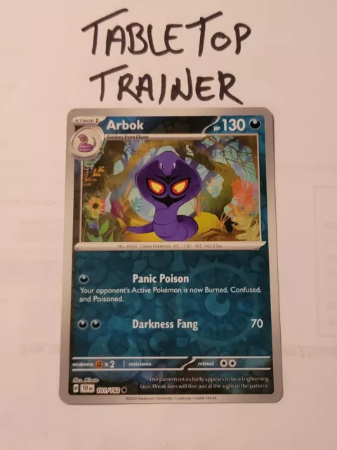 Pokemon TCG - Temporal Forces - Arbok 101/162 - Reverse Holo