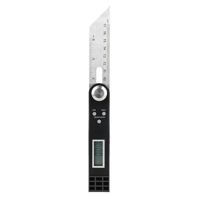 Digital T Protractor Activity Angel Ruler Stainless Steel Goniometer 0~360°❤