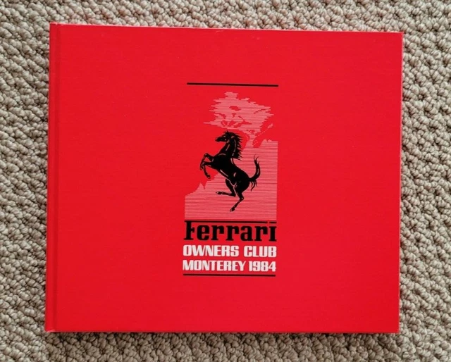 1984 Ferrari Owners Club Monterey International Ferrari Meet 250 275 365 Mint F1