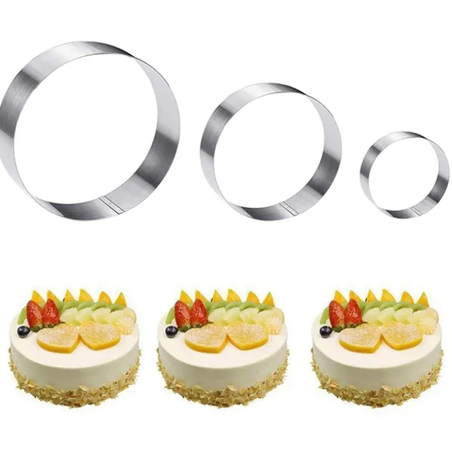 4/6/8Inch Round Cake Ring Stainless Steel Baking Adjustable Cake Mold For Mousse