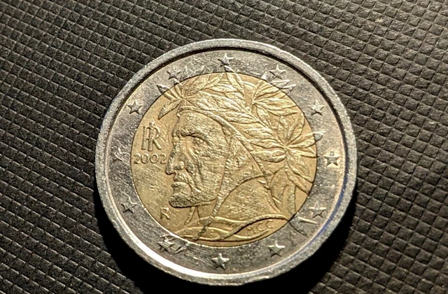 PIECE DE 2 EUROS 2002 - DANTE ALIGHIERI EUR 10,00 - PicClick FR