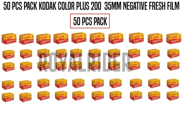 Paquete de 50 películas negativas en color Kodak Colorplus 200, rollo de...