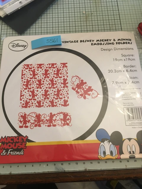 Disney Vintage Mickey und Minnie Mouse Prägemappe Set Ref5561