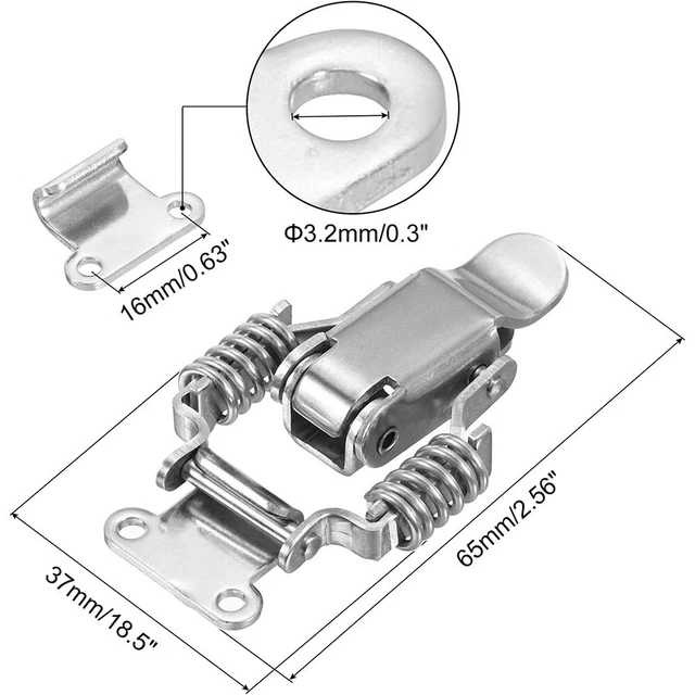 ParaCORD PLANET Gancio Per Tacchetti In Metallo Nichelato, 11,4 Cm, Resistente Alla Ruggine, Per Fissare Corde A Bandiere E Teloni (confezione Da 2) - 4
