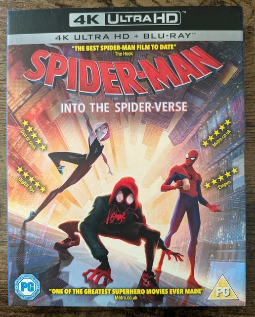 SPIDERMAN INTO THE SpiderVerse (4K UHD & Blu Ray 2018 Inc