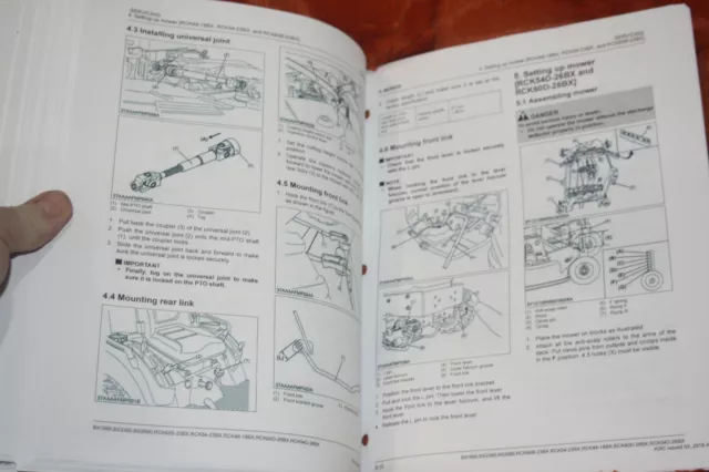 KUBOTA MX5000 TRACTOR FULL 324 PAGE WORKSHOP MANUAL & binder FREE SHIPPING 2