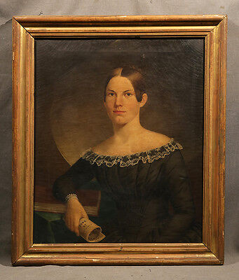 Stunning 19th Century Portrait of Beautiful Woman holding a May Scott Song