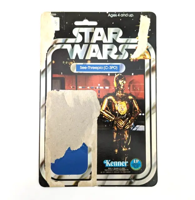 Star Wars Vintage 1977 Kenner C-3PO 12-Posteriore B Cardback