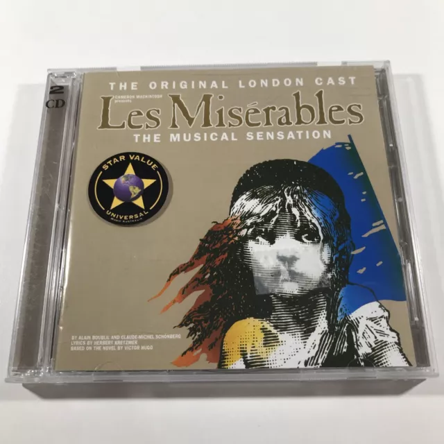 Les Misérables - The Original London Cast CD Album 2 Disc Set Musical Soundtrack
