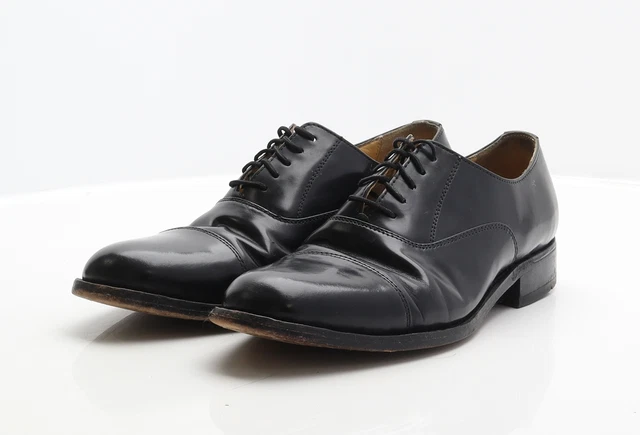 Abito Oxford Samuel Windsor da uomo in pelle nera UK 9 EU