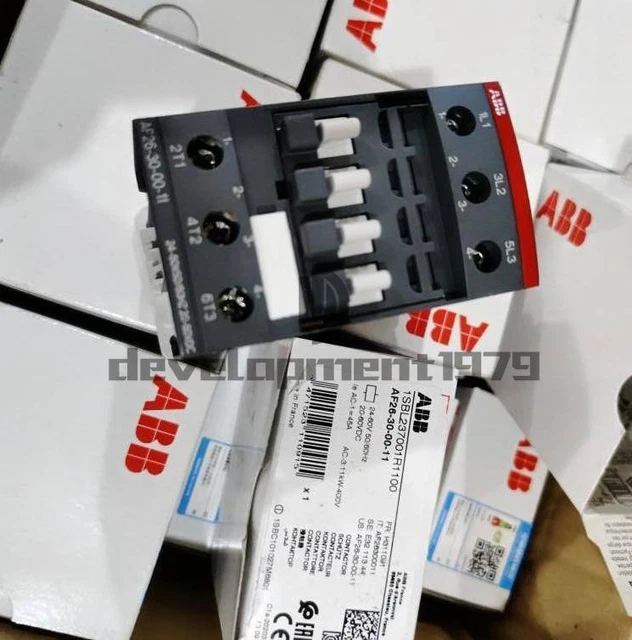 One New ABB Contactor AF26-30-00-11 24-60V AC/DC 1SBL237001R1100