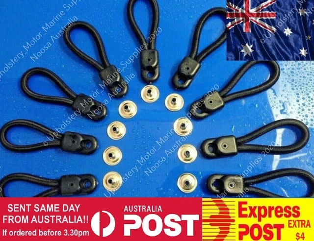 Ultimate Bungee Loop Fitting Kit 80mm - 10 Pack - Loops, Rivets - Foto 2