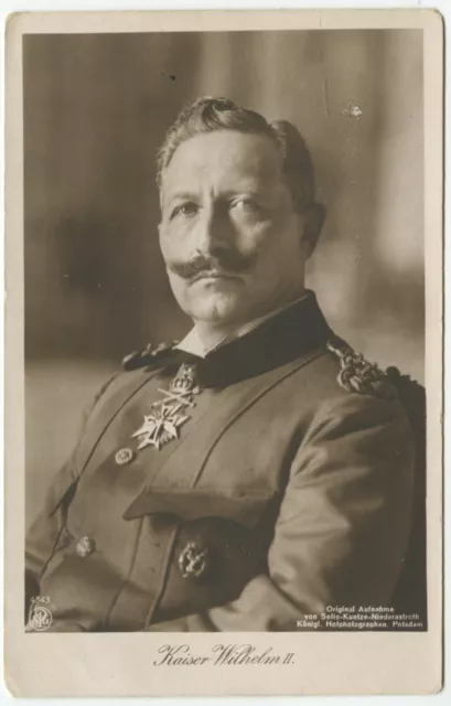 KAISER WILHELM II OF GERMANY, KING OF PRUSSIA - German Royalty Postcard