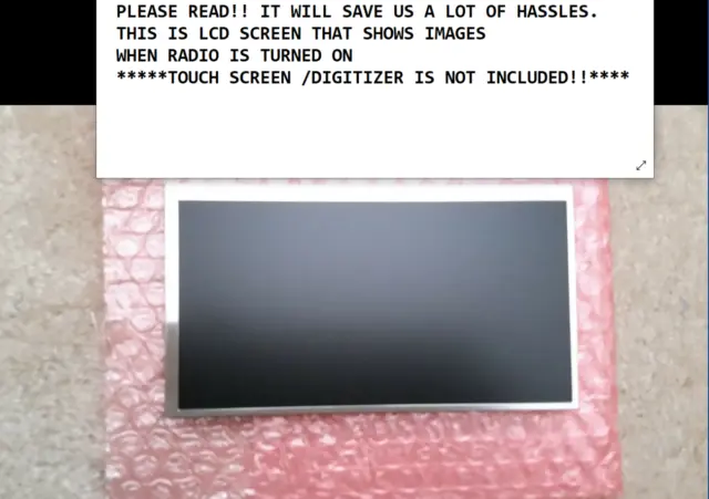 AppRadio 4 (SPH-DA120) LCD SCREEN PART (NO TOUCH SCREEN) READ AND CHECK PICTURES
