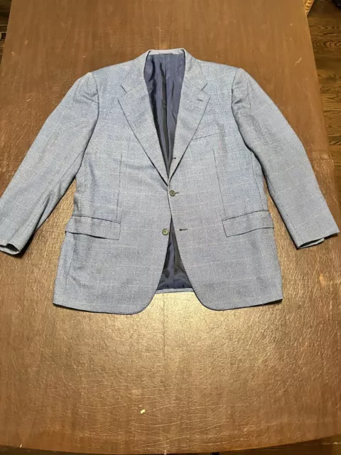 Kiton 100% Cashmere Blazer Suit Jacket - Blue - 56 IT 46 US