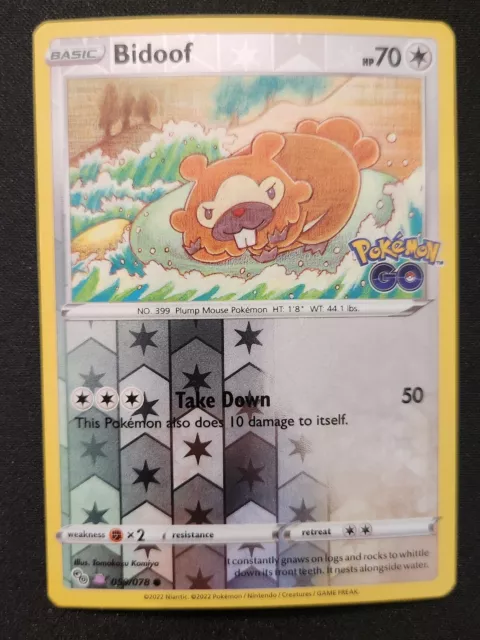 Ditto (Bidoof) - 059/078 - Common Reverse Holo Unpeeled