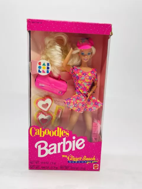 Barbie 1992 Caboodles w/ Glitter Beach Makeup Fabriqué en Chine NRFB