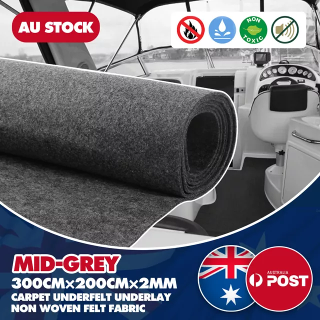 Durable Anti-skid Felt Marine Boat Flooring Carpet Repair Moisture Proof 2M x 3M