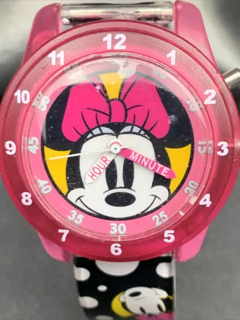 Minnie Mouse Watch Disney Accutime MIN1684TG Flashing Light Up Vintage