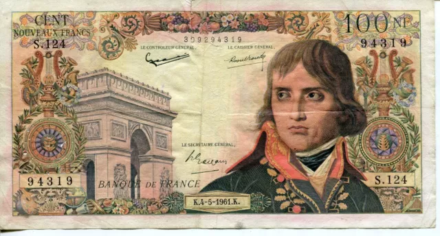 France Billet de 100 Francs BONAPARTE du 4 mai 1961 - S.124 n° 309294319