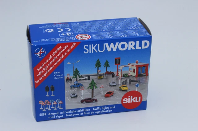 siku 0857, Set panneaux de signalisation, 6 pièces, Métal/plastique, Multi couleurs, Intégration dans les univers SIKU siku 0857, Set panneaux de signalisation, 6 pièces, Métal/plastique, Multi couleurs, Intégration dans les univers SIKU