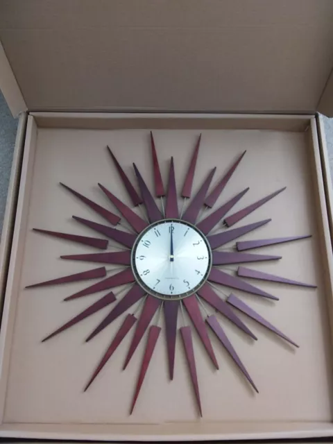 Newgate Clocks Pluto  Sunburst Wall Clock John Lewis Dia.65cm - Brand New 3