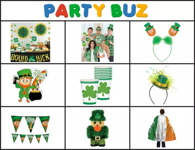 ST. PATRICK'S DAY Party Geschirr Dekoration BILLIGER AUSVERKAUF UK