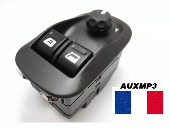 Bouton COMMANDE DE LEVE VITRE ET RETROVISEUR PEUGEOT 206 306 6554.WA 6554wa