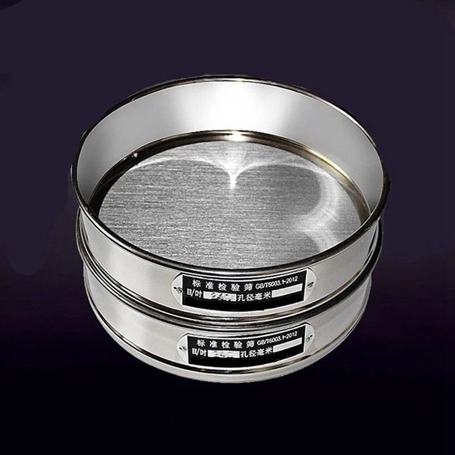 Inspection Standard Sieve Parts 20cm 4 Mesh-600 Mesh Diameter 20cm Mesh